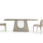 مونجي طاولة طعام 240 سم بدون كراسي وودي