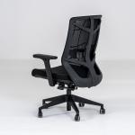 نيتشر كرسي مكتب أسود دوار متحرك بدون مسند رأس وودي