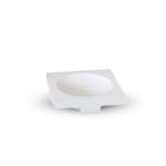 طبق سيراميك أبيض وودي