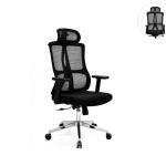 ألتيرا كرسي مكتب شبكي بمسند للرأس وودي