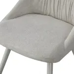 تكساس طاولة طعام من حجر الترافرتين مع 6 كراسي وودي