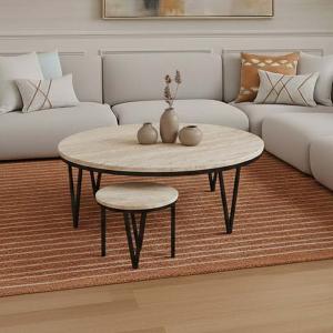 شايني طقم طاولات أرضية للمجالس 5 قطع