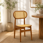 كرسي خشب مفرد XS-002 BROWN