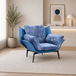 كرسي كنب مفرد ZH-07 BLUE