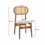كرسي خشب مفرد XS-001 BROWN