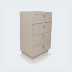 دانتي غرفة نوم 200×200 كريمي 6 قطع وودي