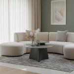 بلاتين طقم طاولة قهوة بورسلان وودي