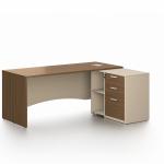 نيو نيرا مكتب 180 سم بني وودي