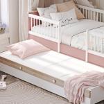 بونو سرير للأطفال الصغار 120×100 سم زهري وودي