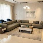 انجيلو كنب زاوية مودرن أخضر وودي