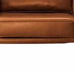 بيلا كنب استقبال مكتبي فاخر فردي برتقالي وودي