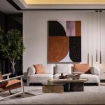 سان فيتو كرسي استرخاء برتقالي وودي