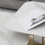 اهلت طاولة جانبية بسطح بورسلان 60*60 سم وودي