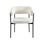 كليو كرسي أبيض وودي