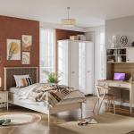 موغلا دولاب ملابس بيج 3 أبواب وودي