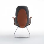 رويال كرسي زوار مكتبي بني بمسند ظهر متوسط وودي