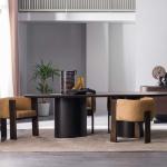 باشون طاولة طعام 230 سم بدون كراسي وودي