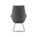 كلاسي كرسي زوار بيج بمسند ظهر متوسط وودي