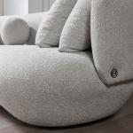 نافيتا كنب 4 مقاعد رمادي 305 سم وودي