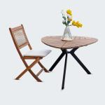 كلوفر طاولة خارجية وودي