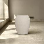 مركن أشجار بيج من الفخار وودي