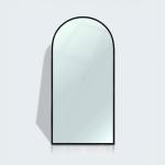 مرآه أرضية بإطار خشبي أسود وودي