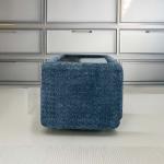 فيولا طاولة جانبية أزرق وودي