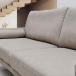 تورينو كنب ثلاثي جلد بيج غامق وودي