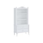 جاسمين مكتبة كتب خشبي أبيض وودي