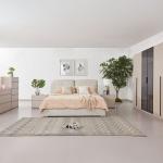 هزال طقم غرفة نوم 180×200 بيج 6 قطع وودي