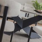 بيلا كرسي أبيض وودي