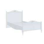 جاسمين سرير مفرد أبيض 100*200 سم وودي