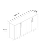 تنلى كردنزة مكتبية 160 سم وودي