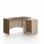 نيو نيرا مكتب 140 سم بني وودي