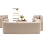 كالما كنب 4 مقاعد 300 سم بيج وودي