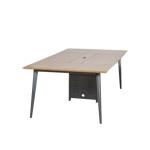 طاوله اجتماع ناقو 240سم رمادي وودي