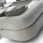 نيو هيرميس كنب 3 مقاعد كريمي 240 سم وودي