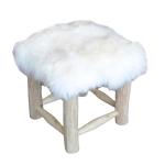 نوردك مقعد من الفرو الناعم وودي