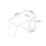 تنلى مكتب 120 سم وودي