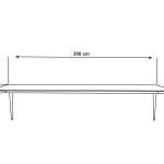 تور طاوله طعام 10-12 أشخاص بدون كراسي وودي