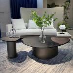 لوني طاولة جانبية خشبية وودي