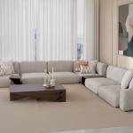 ديوان طاولة جلسة أرضية 60*120 سم بني وودي