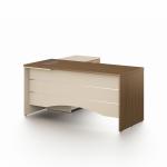 نيو نيرا مكتب 160 سم بني وودي