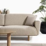 لاروس كنب ثلاثي كريمي وودي