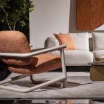 سان فيتو كرسي استرخاء برتقالي وودي