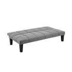 بيرل كنب سرير 3 مقاعد رمادي قاتم وودي