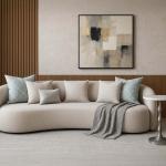 سيلفر طاولة خدمة بقاعدة معدنية وودي