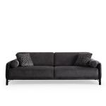 نورا كنب ثلاثي 230 سم رمادي غامق وودي