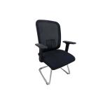 كرسي مكتبي ثابت أسود وودي