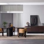 باشون طاولة طعام 230 سم بدون كراسي وودي